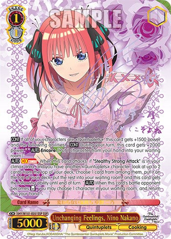 Unchanging Feelings, Nino Nakano (SSP) (5HY/W101-E051SSP SSP) - The Quintessential Quintuplets Movie