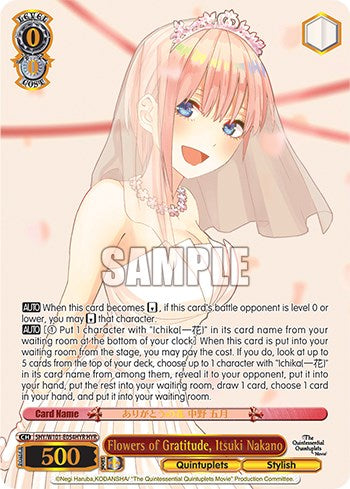 Flowers of Gratitude, Ichika Nakano (HYR) (5HY/W101-E054HYR HYR) - The Quintessential Quintuplets Movie