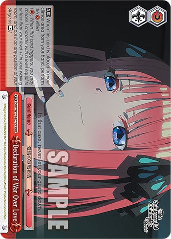 Declaration of War Over Love (RRR) (5HY/W101-E077R RRR) - The Quintessential Quintuplets Movie