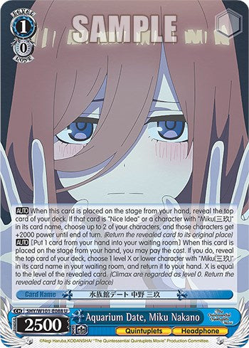 Aquarium Date, Miku Nakano (5HY/W101-E088 U) - The Quintessential Quintuplets Movie