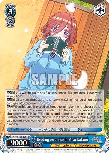 Reading on a Bench, Miku Nakano (5HY/W101-E091 U) - The Quintessential Quintuplets Movie