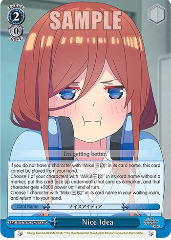 Nice Idea (SR) (5HY/W101-E097S SR) - The Quintessential Quintuplets Movie