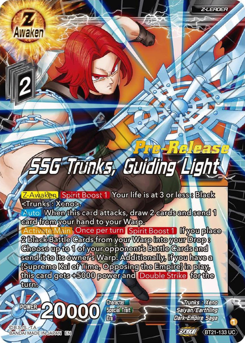 SSG Trunks, Guiding Light (BT21-133) [Wild Resurgence Pre-Release Cards]