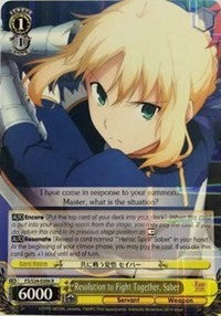 Resolution to Fight Together, Saber (FS/S34-E006 R) - Fate/stay night [Unlimited Blade Works]