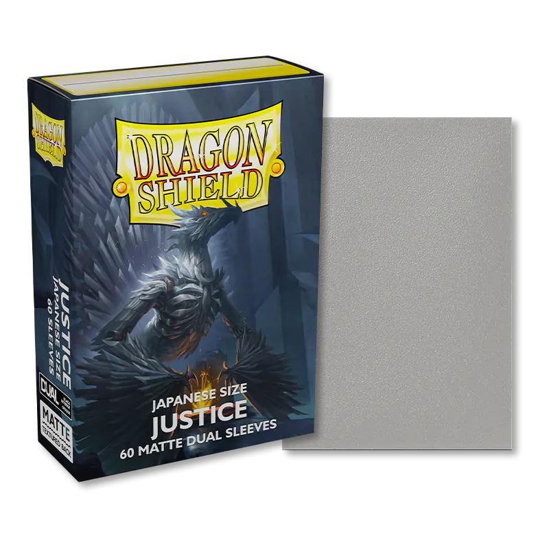 Dragon Shield: Japanese Size 60ct Art Sleeves - Justice (Dual Matte)