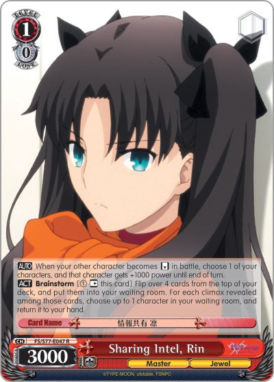 Sharing Intel, Rin (FS/S77-E047 R) - Fate/stay night [Heaven’s Feel] Vol.2