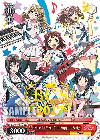 Nice to Meet You Poppin'Party (BCS Spring 2017) (BD/W47-PE01 PR) - BanG Dream!