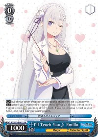 I'll Teach You Emilia (SR) (RZ/S55-E061S SR) - Re:ZERO Vol.2