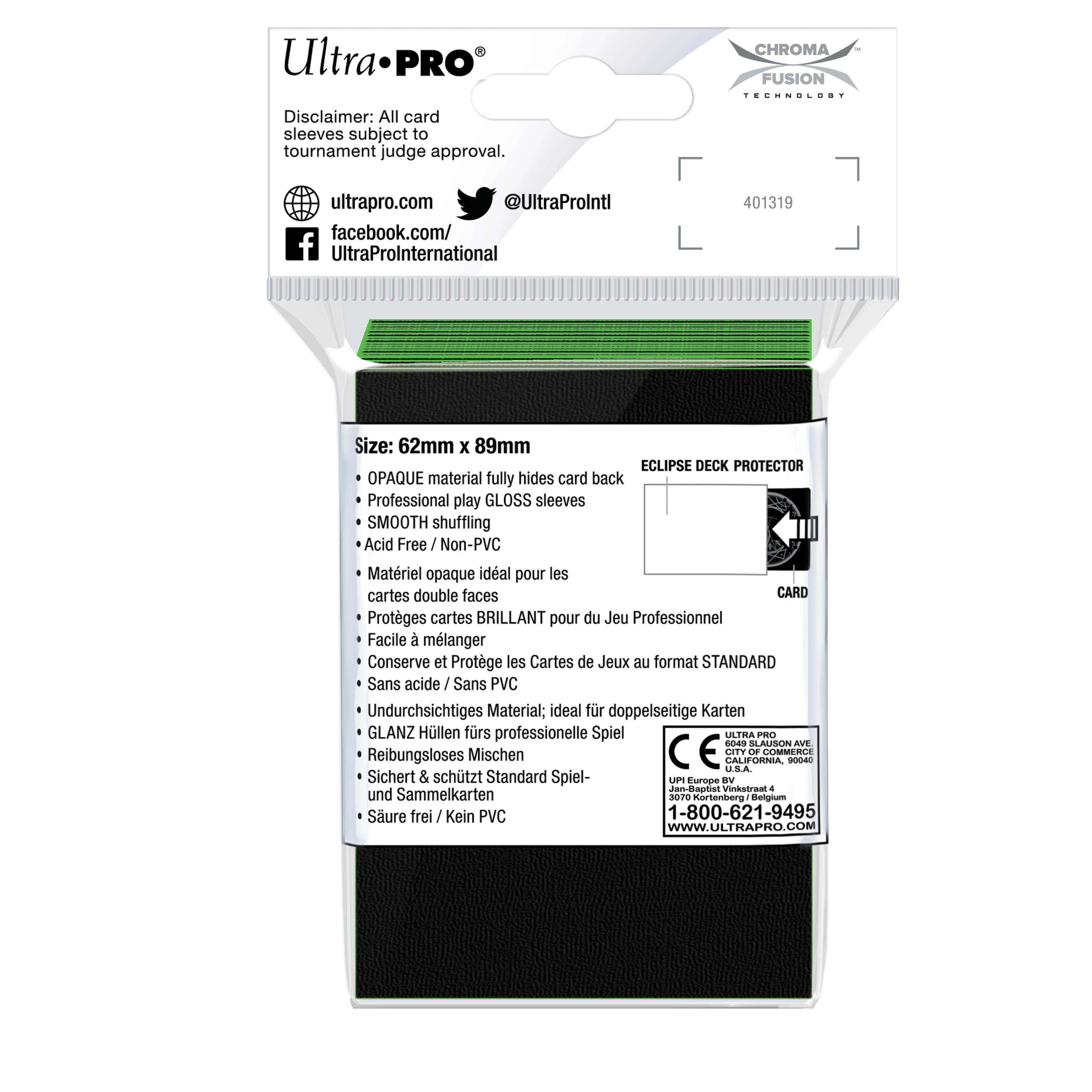 Ultra PRO: Small 60ct Sleeves - Eclipse Gloss (Lime Green)