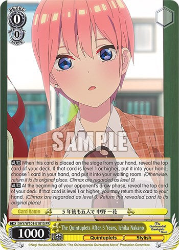 The Quintuplets After 5 Years, Ichika Nakano (Foil) (5HY/W101-E101S) - The Quintessential Quintuplets Movie