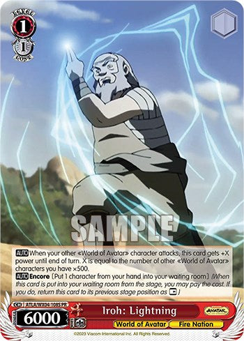 Iroh: Lightning (Foil) (ATLA/WX04-108S PR) - Avatar: The Last Airbender