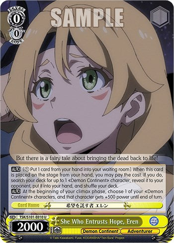 She Who Entrusts Hope, Eren (TSK/S101-E010 U) - That Time I Got Reincarnated as a Slime Vol.3