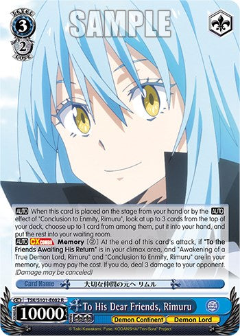 To His Dear Friends, Rimuru [That Time I Got Reincarnated as a Slime Vol.3]