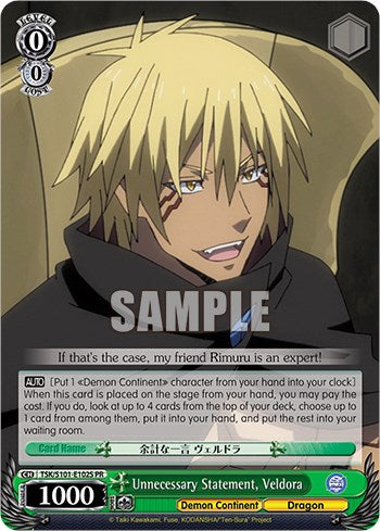Unnecessary Statement, Veldora (Foil) (TSK/S101-E102S) - That Time I Got Reincarnated as a Slime Vol.3