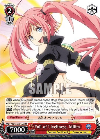 Full of Liveliness, Milim (Foil) (TSK/S101-E104S) - That Time I Got Reincarnated as a Slime Vol.3