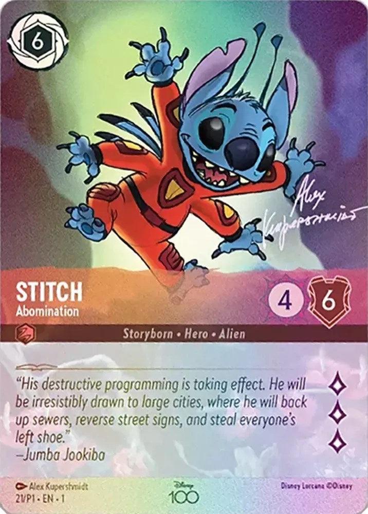 Stitch - Abomination (Alternate Art) (21) [Disney100 Promos] - Josh's Cards