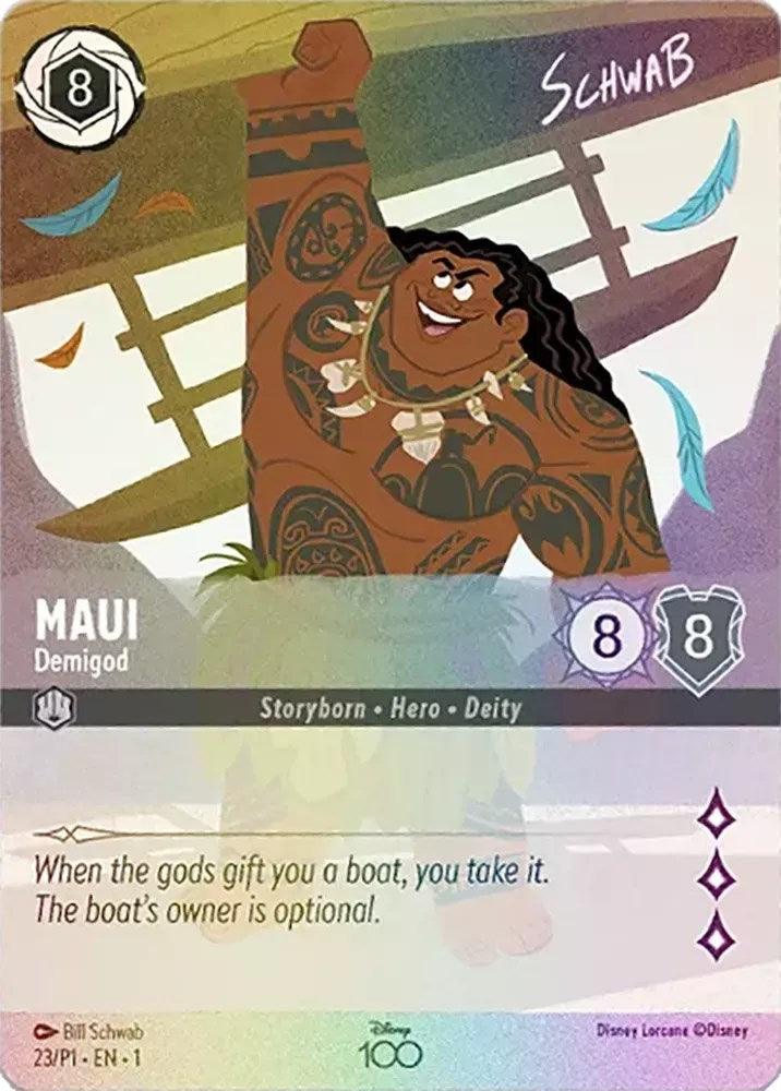 Maui - Demigod (Alternate Art) (23) [Disney100 Promos] - Josh's Cards