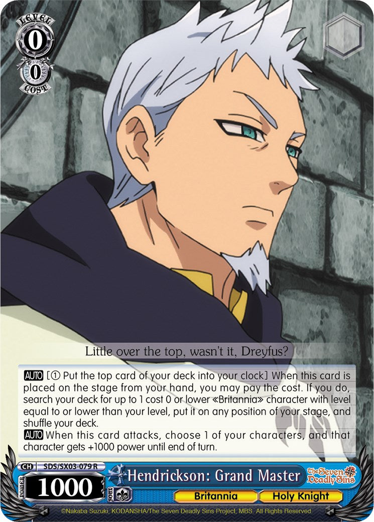 Hendrickson: Grand Master (SDS/SX03-079 R) - The Seven Deadly Sins