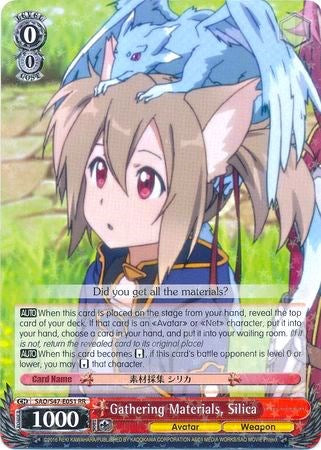 Gathering Materials, Silica (SAO/S47-E051 RR) - Sword Art Online Re: Edit