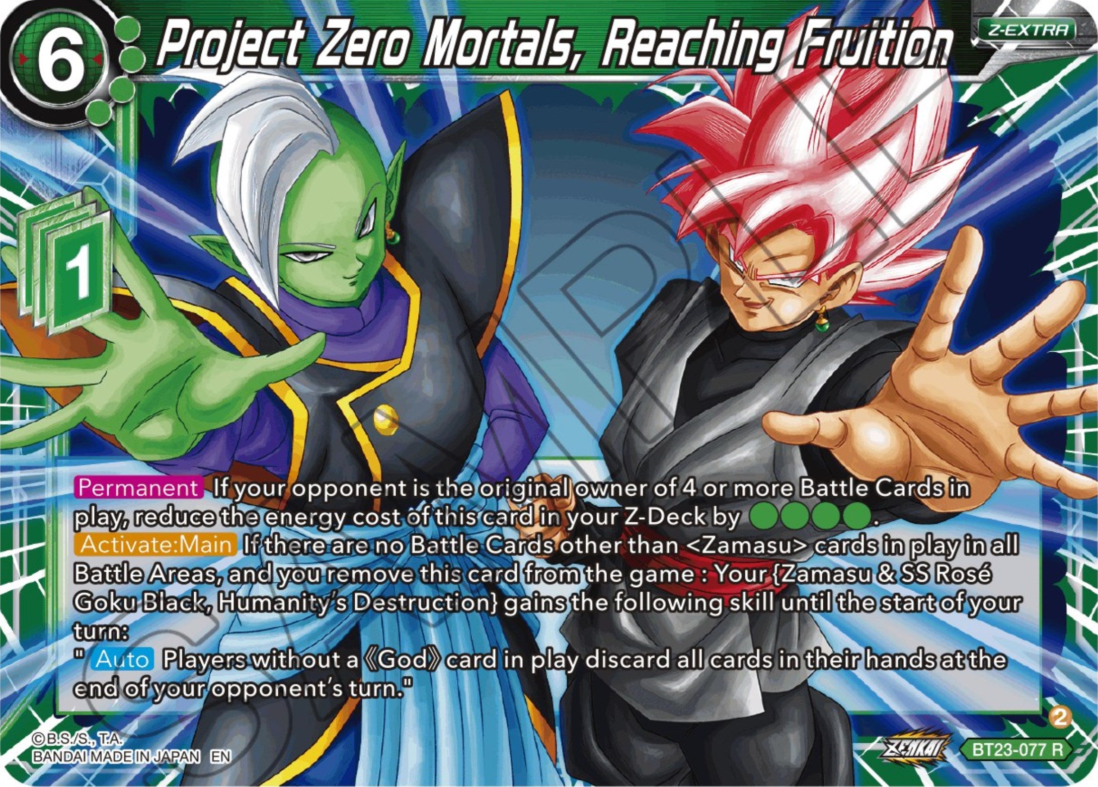 Project Zero Mortals, Reaching Fruition (BT23-077) [Perfect Combination]