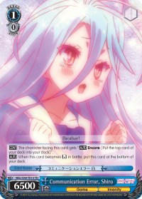 Communication Error, Shiro (NGL/S58-TE15 TD) - No Game No Life
