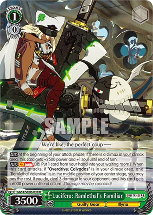 Lucifero: Ramlethal's Familiar (GGST/SX06-038 U) [Guilty Gear -Strive-]