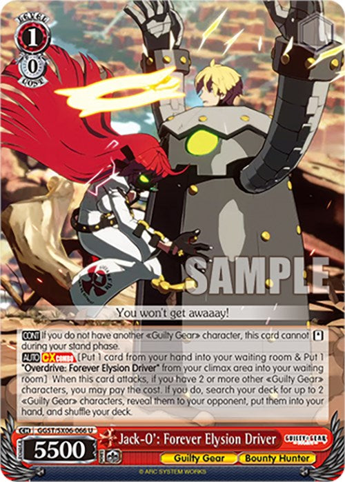 Jack-O': Forever Elysion Driver (GGST/SX06-066 U) [Guilty Gear -Strive-]