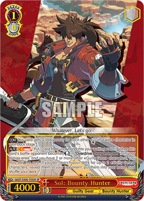 Sol: Bounty Hunter (GGST/SX06-T05SP SP) [Guilty Gear -Strive-]