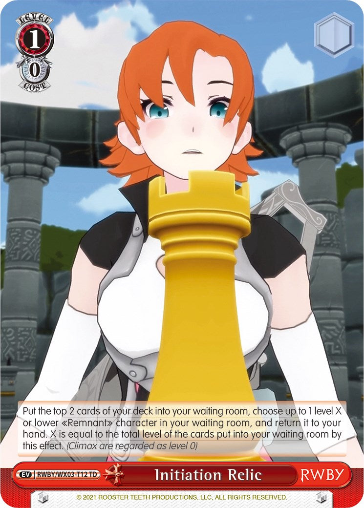 Initiation Relic (RWBY/WX03-T12 TD) - RWBY
