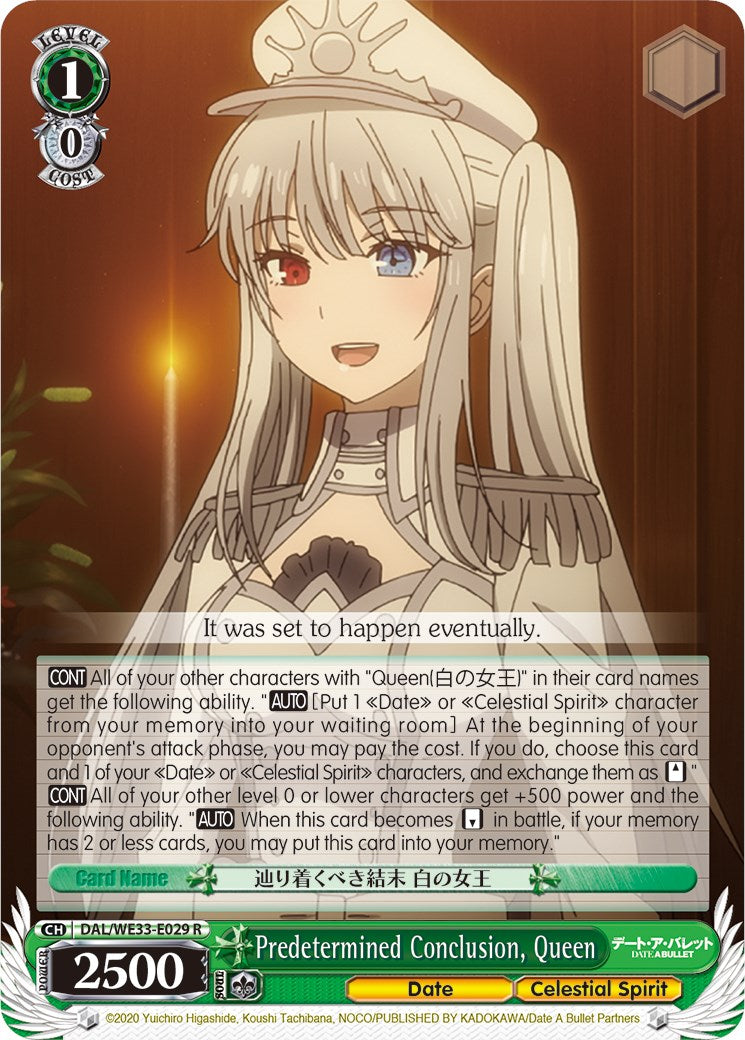 Predetermined Conclusion, Queen (DAL/WE33-E029 R) - Date A Bullet