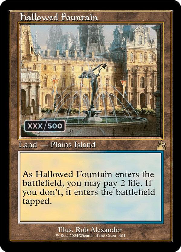 Hallowed Fountain (Retro) (Serialized) [Ravnica Remastered] - Josh's Cards