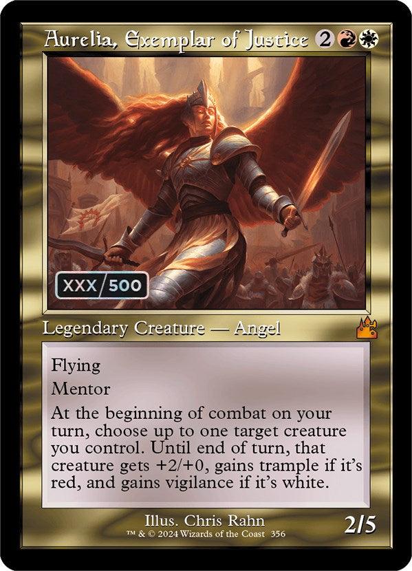 Aurelia, Exemplar of Justice (Retro) (Serialized) [Ravnica Remastered] - Josh's Cards