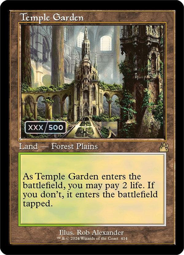 Temple Garden (Retro) (Serialized) [Ravnica Remastered] - Josh's Cards