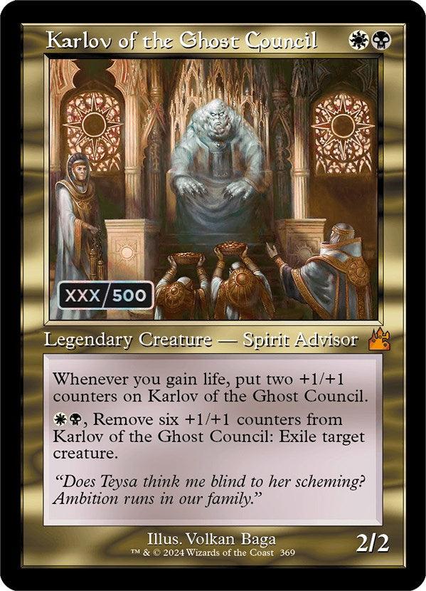 Karlov of the Ghost Council (Retro) (Serialized) [Ravnica Remastered] - Josh's Cards