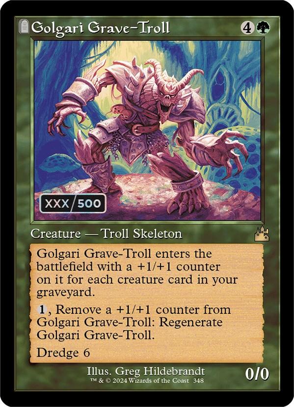 Golgari Grave-Troll (Retro) (Serialized) [Ravnica Remastered] - Josh's Cards