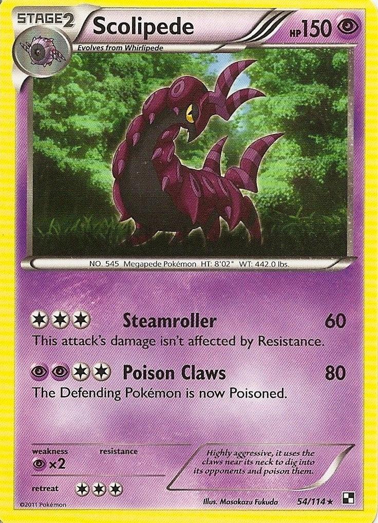Scolipede (54/114) (Cracked Ice Holo) [Black & White: Dragons Exalted] - Josh's Cards