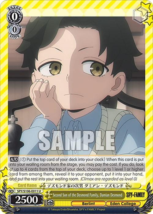 Second Son of the Desmond Family, Damian Desmond (SPY/S106-E011 U) [SPY x FAMILY] - Josh's Cards