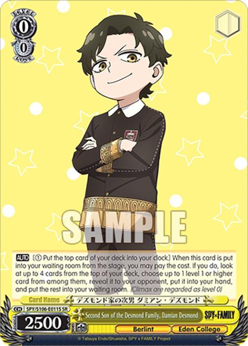 Second Son of the Desmond Family, Damian Desmond (SPY/S106-E011S SR) [SPY x FAMILY] - Josh's Cards