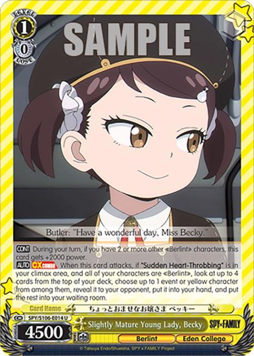 Slightly Mature Young Lady, Becky (SPY/S106-E014 U) [SPY x FAMILY] - Josh's Cards