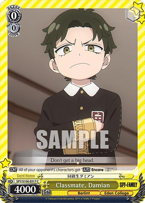 Classmate, Damian (SPY/S106-E017 C) [SPY x FAMILY] - Josh's Cards