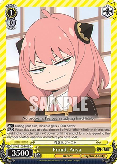 Proud, Anya (SPY/S106-E019 C) [SPY x FAMILY] - Josh's Cards