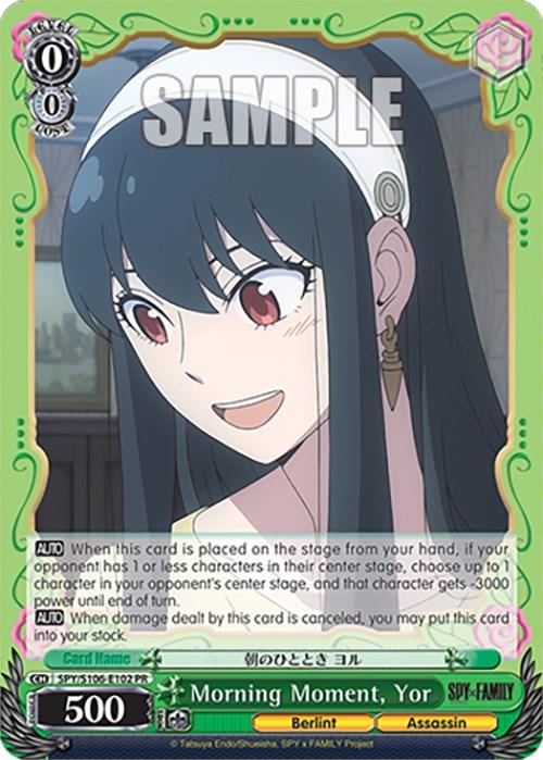 Morning Moment, Yor (SPY/S106-E102 PR) [SPY x FAMILY] - Josh's Cards