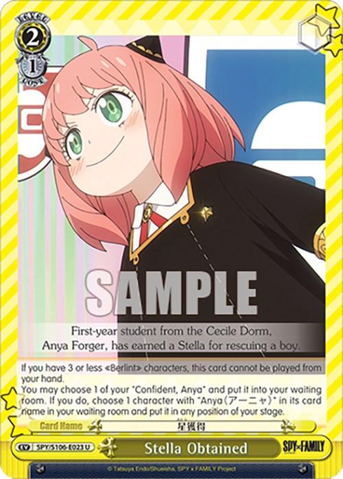 Stella Obtained (SPY/S106-E023 U) [SPY x FAMILY] - Josh's Cards