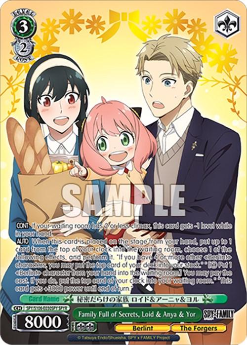 Family Full of Secrets, Loid & Anya & Yor (SPY/S106-E030SPY SPYR) [SPY x FAMILY] - Josh's Cards