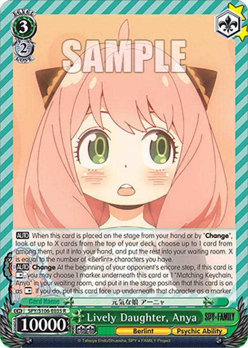 Lively Daughter, Anya (SPY/S106-E035 R) [SPY x FAMILY] - Josh's Cards