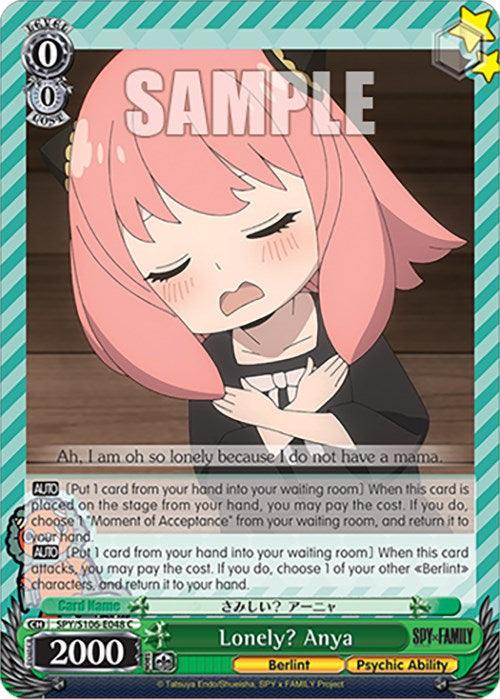 Lonely? Anya (SPY/S106-E048 C) [SPY x FAMILY] - Josh's Cards