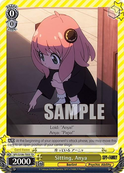 Sitting, Anya (SPY/S106-TE03 TD) [SPY x FAMILY] - Josh's Cards