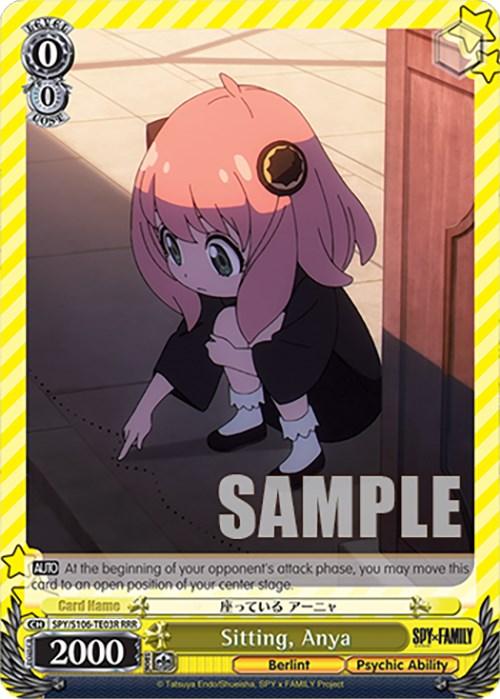 Sitting, Anya (SPY/S106-TE03R RRR) [SPY x FAMILY] - Josh's Cards