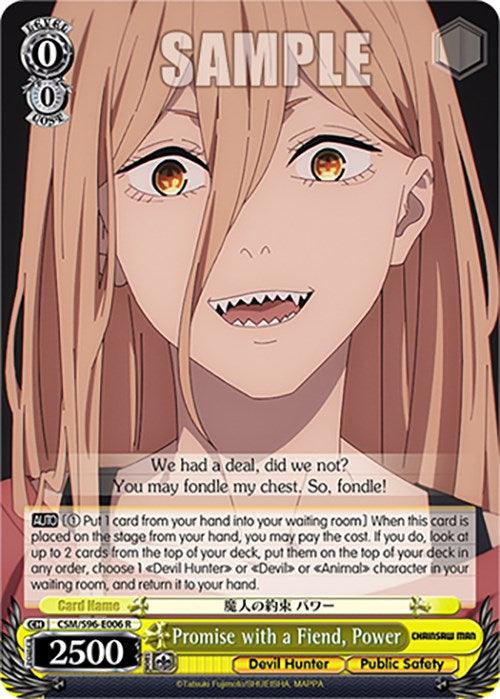 Promise with a Fiend, Power (CSM/S96-E006 R) [Chainsaw Man] - Josh's Cards