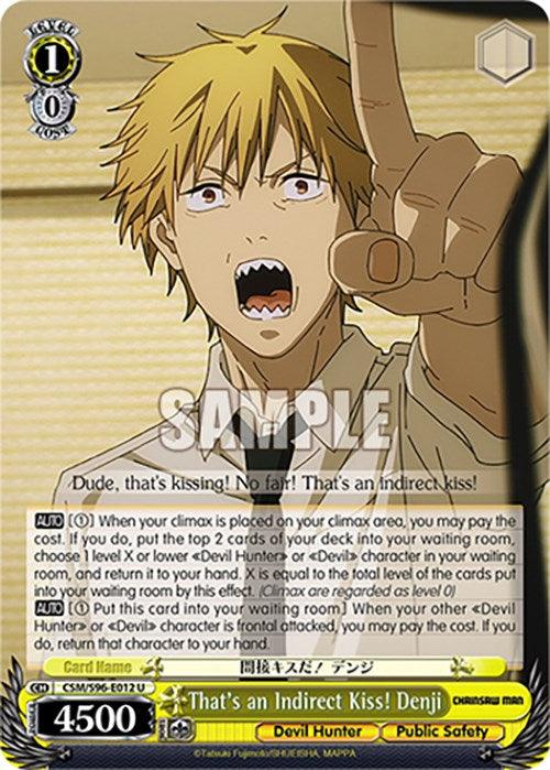 That's an Indirect Kiss! Denji (CSM/S96-E012 U) [Chainsaw Man] - Josh's Cards